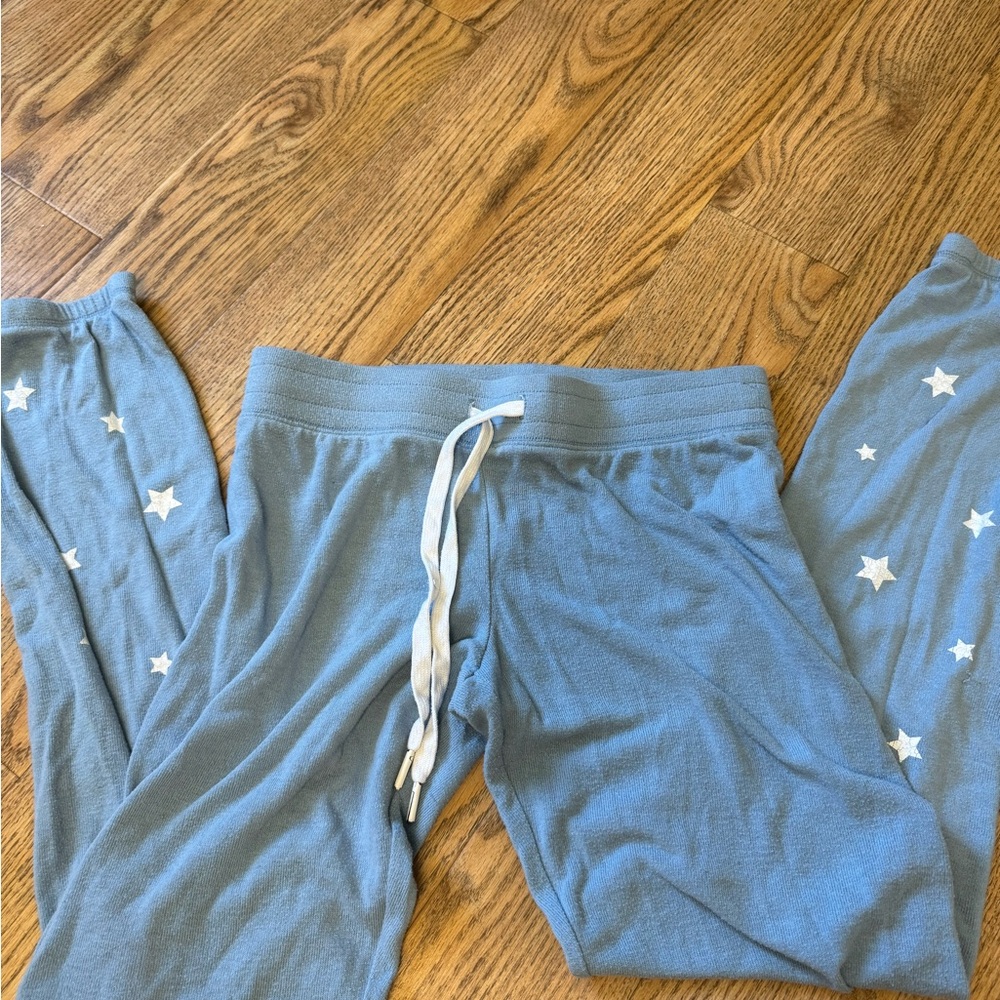 Kids Blue Star Print Bottoms